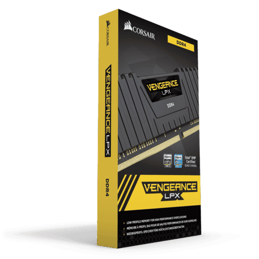 CORSAIR Vengeance LPX Memory Kit - Black, 8GB (1x8GB) DDR4, 3200MHz CL16 (CMK8GX4M1E3200C16)