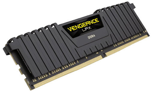 CORSAIR Vengeance LPX Memory Kit - Black, 8GB (1x8GB) DDR4, 3200MHz CL16 (CMK8GX4M1E3200C16)