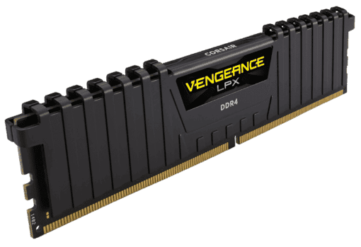 CORSAIR Vengeance LPX Memory Kit - Black, 8GB (1x8GB) DDR4, 3200MHz CL16 (CMK8GX4M1E3200C16)