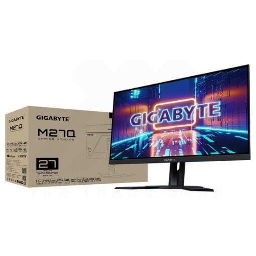 GIGABYTE M27Q Gaming Monitor – 27 inch, QHD, IPS, 170Hz, 8-bit, 350cdm