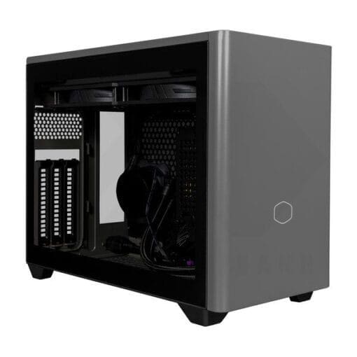 Cooler Master MasterBox NR200P Max Case - Black Grey, SFF,  850W Gold PSU, 280mm AIO Water Cooling, Tempered Glass