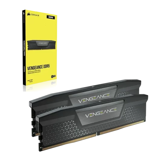 CORSAIR Vengeance 32GB Memory Kit - Black, 32GB (2x16GB) DDR5, 5600MHz, CL40 (CMK32GX5M2B5600C40)