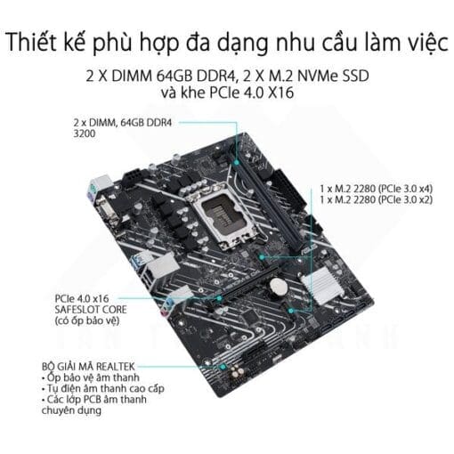 ASUS PRIME H610M-E D4 Mainboard