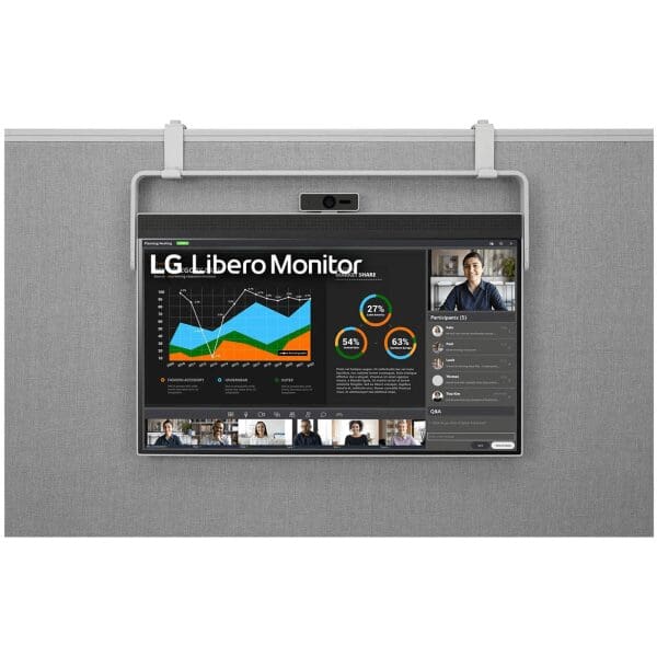 LG 27BQ70QC-S Libero Monitor - 27 inch QHD (2560x1440), IPS 16:9, HDR10, USB Type-C 65W, Webcam 32 27BQ70QC S.ATV TTD 15