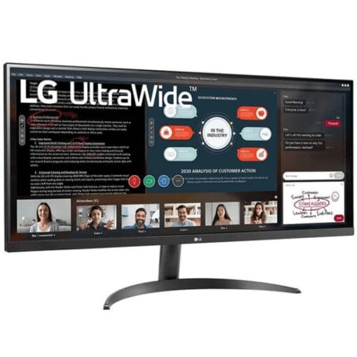 LG 34WP500-B UltraWide Monitor - 34 inch UWFHD (2560 x 1080), IPS 21:9 75Hz, HDR10, FreeSync