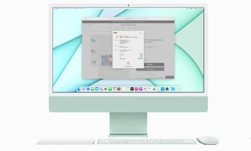 Apple iMac M1 2021 MGPJ3SA/A - Green, Apple M1 Chip (8C CPU, 8C GPU), 8GB RAM, 512GB SSD, 24" 4.5K Retina (4480 x 2520), Mac OS 3 Apple iMac M1 TTD page 1