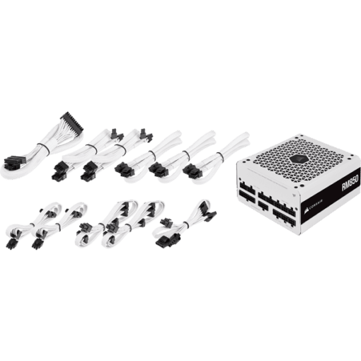 CORSAIR RM Series RM850 White PSU - 850W 80 Plus Gold Fully Modular