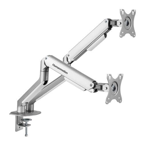 Human Motion T6 Pro Dual Monitor Stand - White