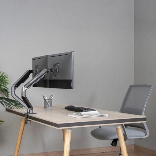 Human Motion T6 Pro Dual Monitor Stand - Black