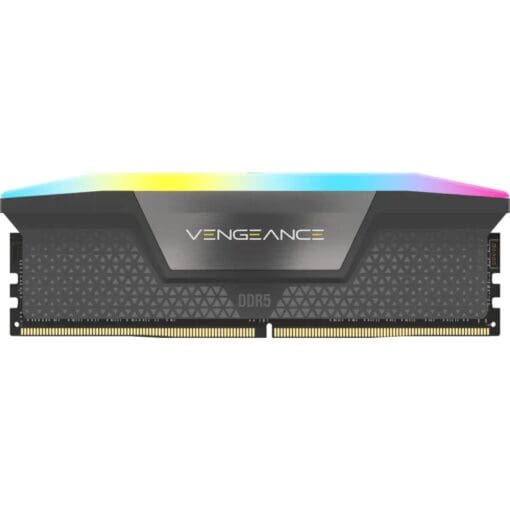 CORSAIR Vengeance RGB 32GB Memory Kit - Black, 32GB (2x16GB) DDR5, 5200MHz, CL40 (CMH32GX5M2B5200C40)