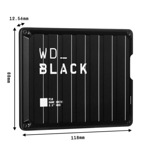 WD_BLACK P10 Game Drive 4TB WDBA3A0040BBK External HDD - 2.5 inch, USB 3.2