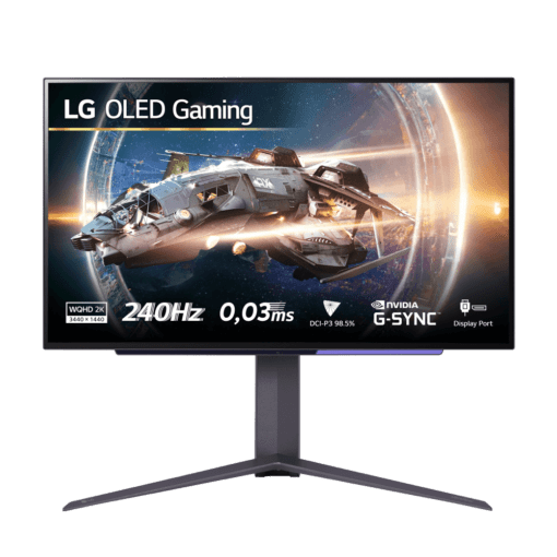 LG UltraGear 27GR95QE-B Gaming Monitor - 27 inch, QHD (2560 x 1440) OLED Display, 16:9, 240Hz, 0.03ms GtG, G-SYNC Compatible