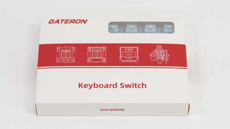 Gateron X Swagkey Switch Pure Sky Switch - Linear, 57g (Bottom Out), POM linear Long stem, 5-pin PCB mount, Factory lubed 15