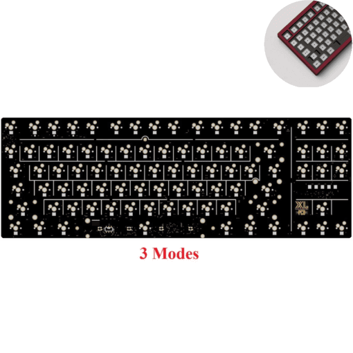 Clover80 Keyboard Kit - 3 mode - Gasket Mount, Case Alu