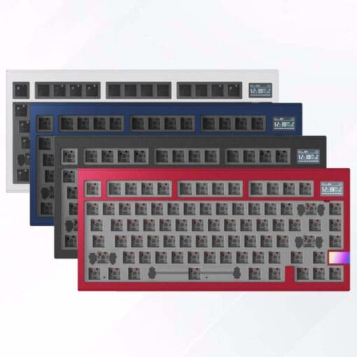 Kit Finalkey V81 PLUS 75% layout Anodized Aluminum Custom Build Keyboard -  Customizable LCD screen, 3 modes, Gasket-mount structure