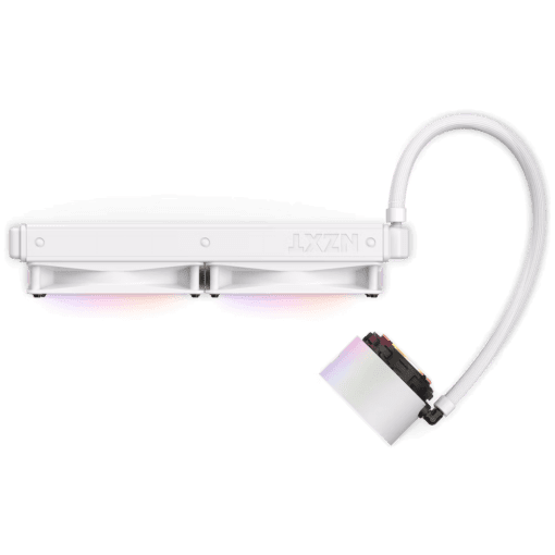 NZXT Kraken Elite 280 RGB White (2023) AIO Liquid CPU Cooler - 2,36" LCD Display, 280mm radiator, 2x F140 RGB Core Fans