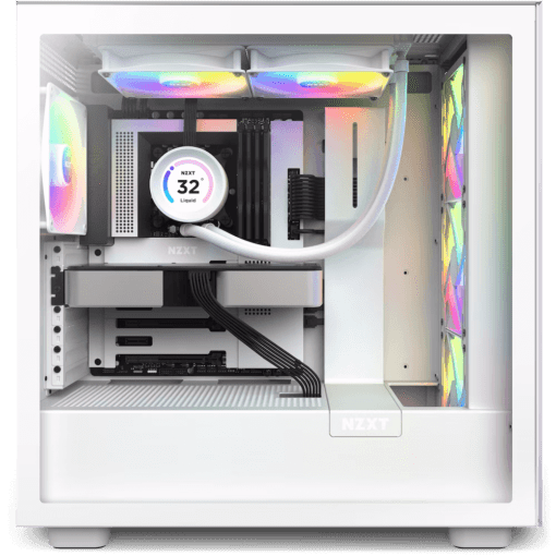 NZXT Kraken Elite 280 RGB White (2023) AIO Liquid CPU Cooler - 2,36" LCD Display, 280mm radiator, 2x F140 RGB Core Fans