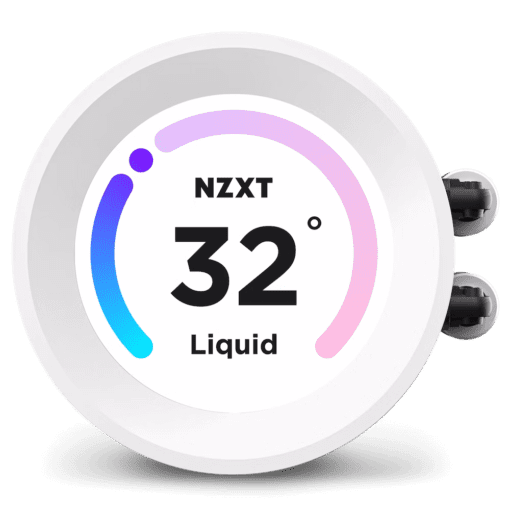 NZXT Kraken Elite 360 RGB White (2023) AIO Liquid CPU Cooler - 2,36" LCD Display, 360mm radiator, 3x F120 RGB Core Fans