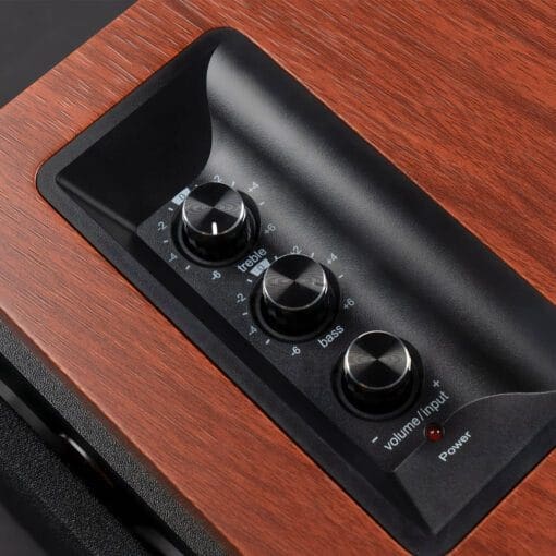 Edifier R1700BTS - Brown, 2.0 All-in-one Bluetooth 5.0 Bookshelf Speaker
