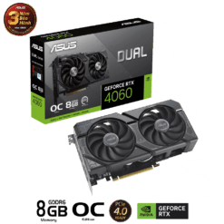 ASUS Dual GeForce RTX 4060 OC Edition 8GB GDDR6 (DUAL-RTX4060-O8G) Graphics Card