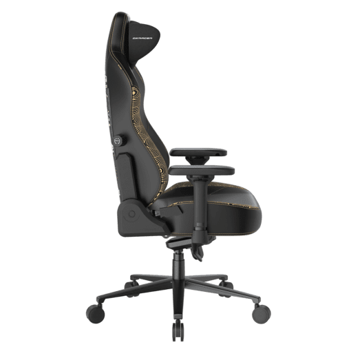 DXRacer Craft Pro Koi Fish Black (GC/LCF23LTA/KOI) Special Edition Gaming Chair - 4D Armrest, 135-Degree Recline, Cooling Gel Foam Pillow, Pull-Out Footrest