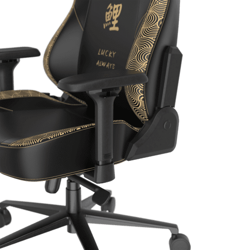 DXRacer Craft Pro Koi Fish Black (GC/LCF23LTA/KOI) Special Edition Gaming Chair - 4D Armrest, 135-Degree Recline, Cooling Gel Foam Pillow, Pull-Out Footrest