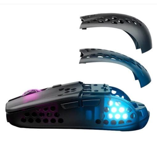 CHERRY Xtrfy MZ1 RGB Wireless Ultra-light Gaming Mouse (Designed by Rocket Jump Ninja) - 2.4 GHz lag-free, Modular shell, 62g