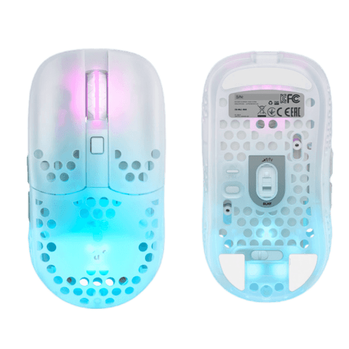 CHERRY Xtrfy MZ1 RGB Wireless Ultra-light Gaming Mouse (Designed by Rocket Jump Ninja) - 2.4 GHz lag-free, Modular shell, 62g