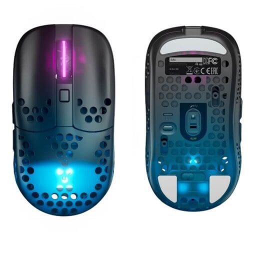 CHERRY Xtrfy MZ1 RGB Wireless Ultra-light Gaming Mouse (Designed by Rocket Jump Ninja) - 2.4 GHz lag-free, Modular shell, 62g