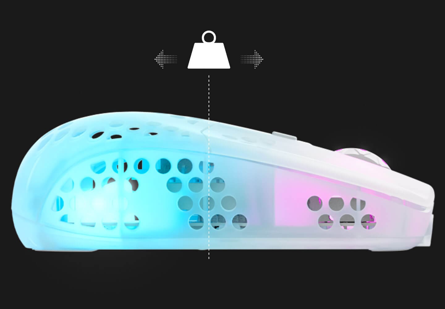 CHERRY Xtrfy MZ1 RGB Wireless Ultra-light Gaming Mouse (Designed by Rocket Jump Ninja) - 2.4 GHz lag-free, Modular shell, 62g 34 Xtrfy MZ1W