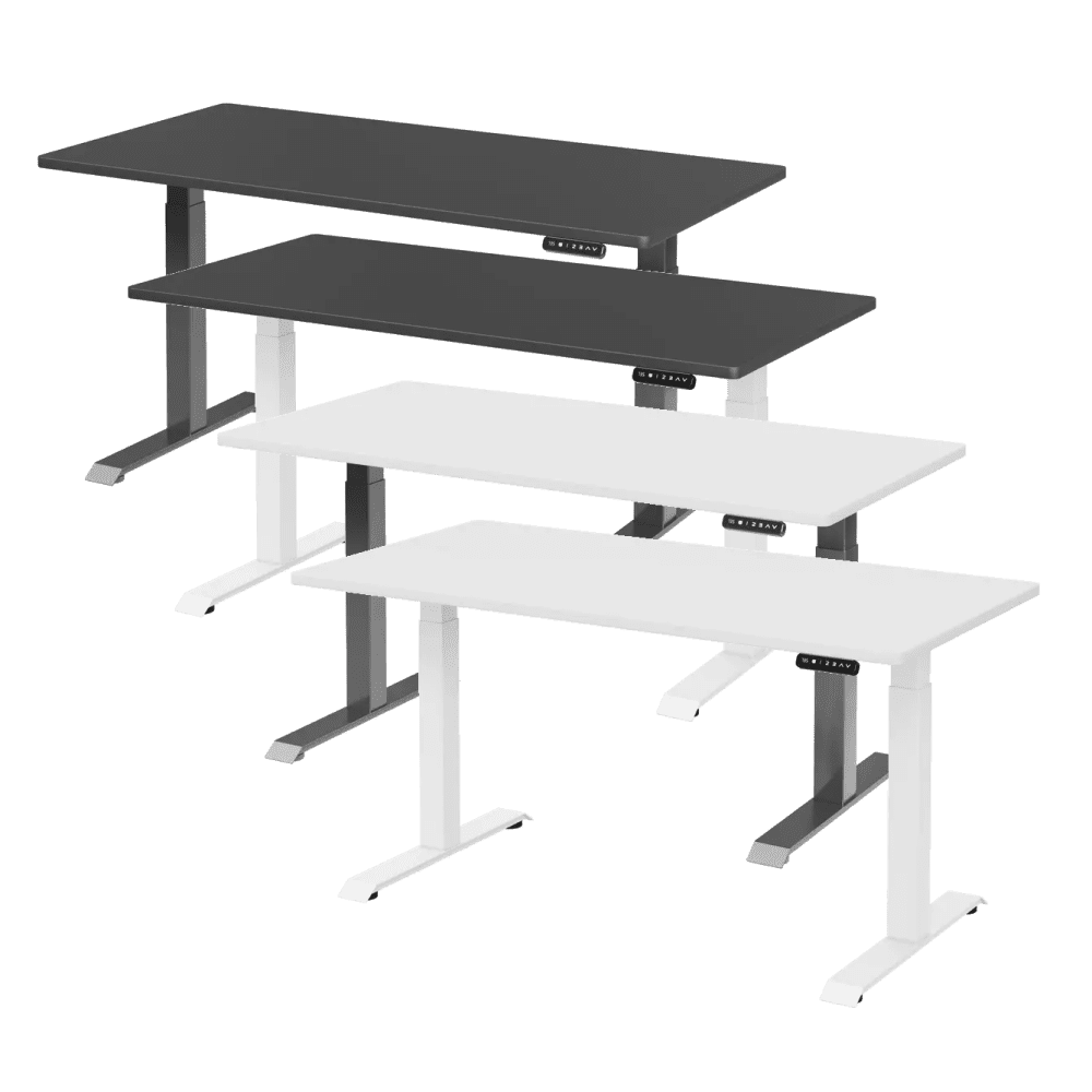 NiceDesign PULUONG - Square - 152.4x76.2x2.5cm - Height Adjustable Standing Desk 10 puluong square