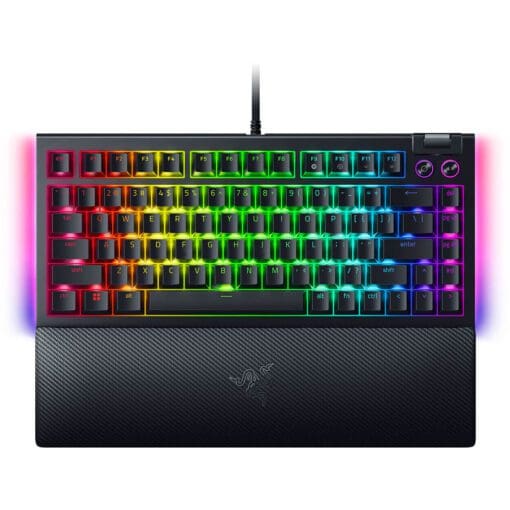 Razer BlackWidow V4 75% Black Tactile Gaming Mechanical Keyboard - Razer™ Orange Tactile Mechanical switches Gen-3