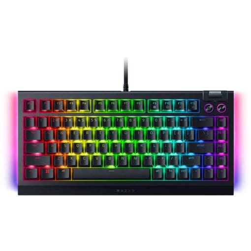 Razer BlackWidow V4 75% Black Tactile Gaming Mechanical Keyboard - Razer™ Orange Tactile Mechanical switches Gen-3