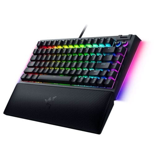 Razer BlackWidow V4 75% Black Tactile Gaming Mechanical Keyboard - Razer™ Orange Tactile Mechanical switches Gen-3