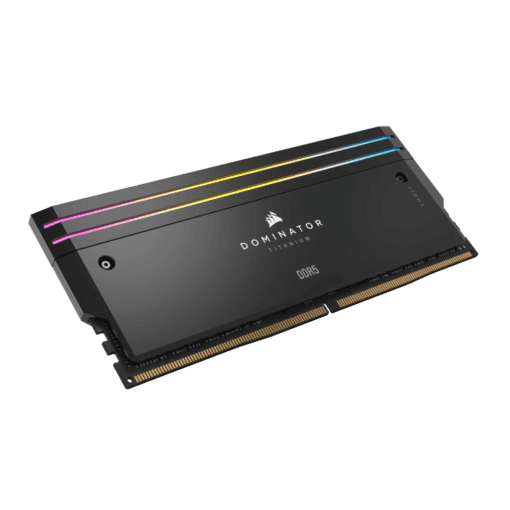 CORSAIR Dominator Titanium RGB 64GB Memory Kit - Black, 64GB (2x32GB) 6600MHz CL32 (CMP64GX5M2X6600C32)