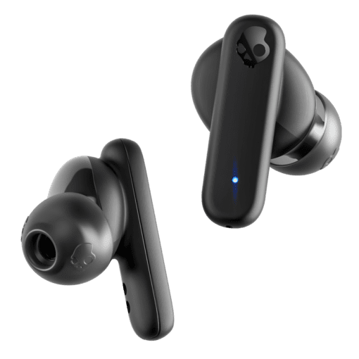 Skullcandy Smokin’ Buds® True Wireless Earbuds - Black, Pin 20h, IPX4, Skullcandy Spreme Sound, 50% Renewable Plastics, 3 EQ Modes, Call and Full Media Controls