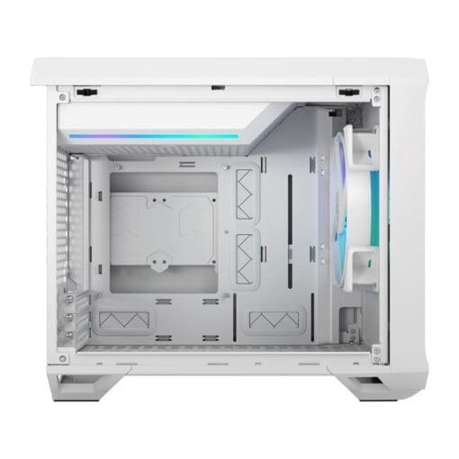 Fractal Design Torrent Nano RGB White TG Clear Tint mITX Airflow Mini Tower PC Gaming Case - Clear Tint Tempered Glass Side Panels