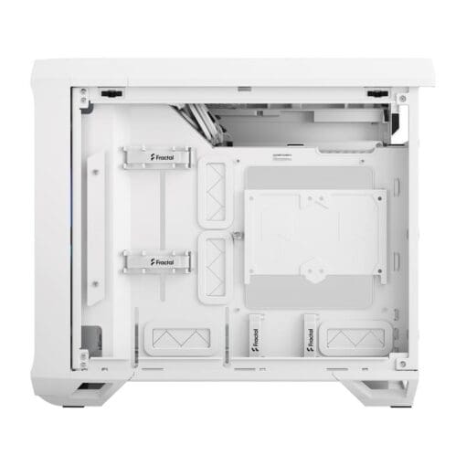 Fractal Design Torrent Nano RGB White TG Clear Tint mITX Airflow Mini Tower PC Gaming Case - Clear Tint Tempered Glass Side Panels