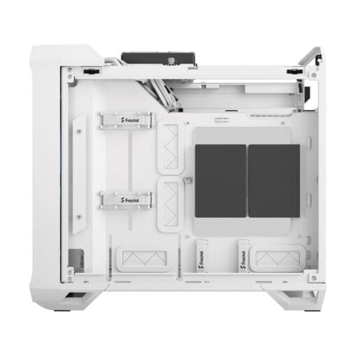 Fractal Design Torrent Nano RGB White TG Clear Tint mITX Airflow Mini Tower PC Gaming Case - Clear Tint Tempered Glass Side Panels
