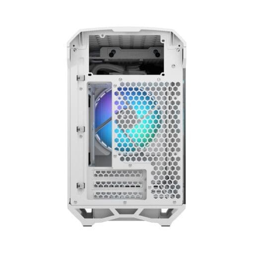 Fractal Design Torrent Nano RGB White TG Clear Tint mITX Airflow Mini Tower PC Gaming Case - Clear Tint Tempered Glass Side Panels
