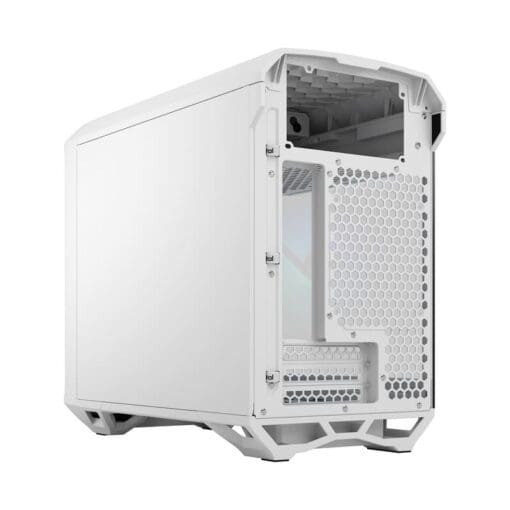 Fractal Design Torrent Nano RGB White TG Clear Tint mITX Airflow Mini Tower PC Gaming Case - Clear Tint Tempered Glass Side Panels