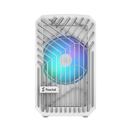 Fractal Design Torrent Nano RGB White TG Clear Tint mITX Airflow Mini Tower PC Gaming Case - Clear Tint Tempered Glass Side Panels