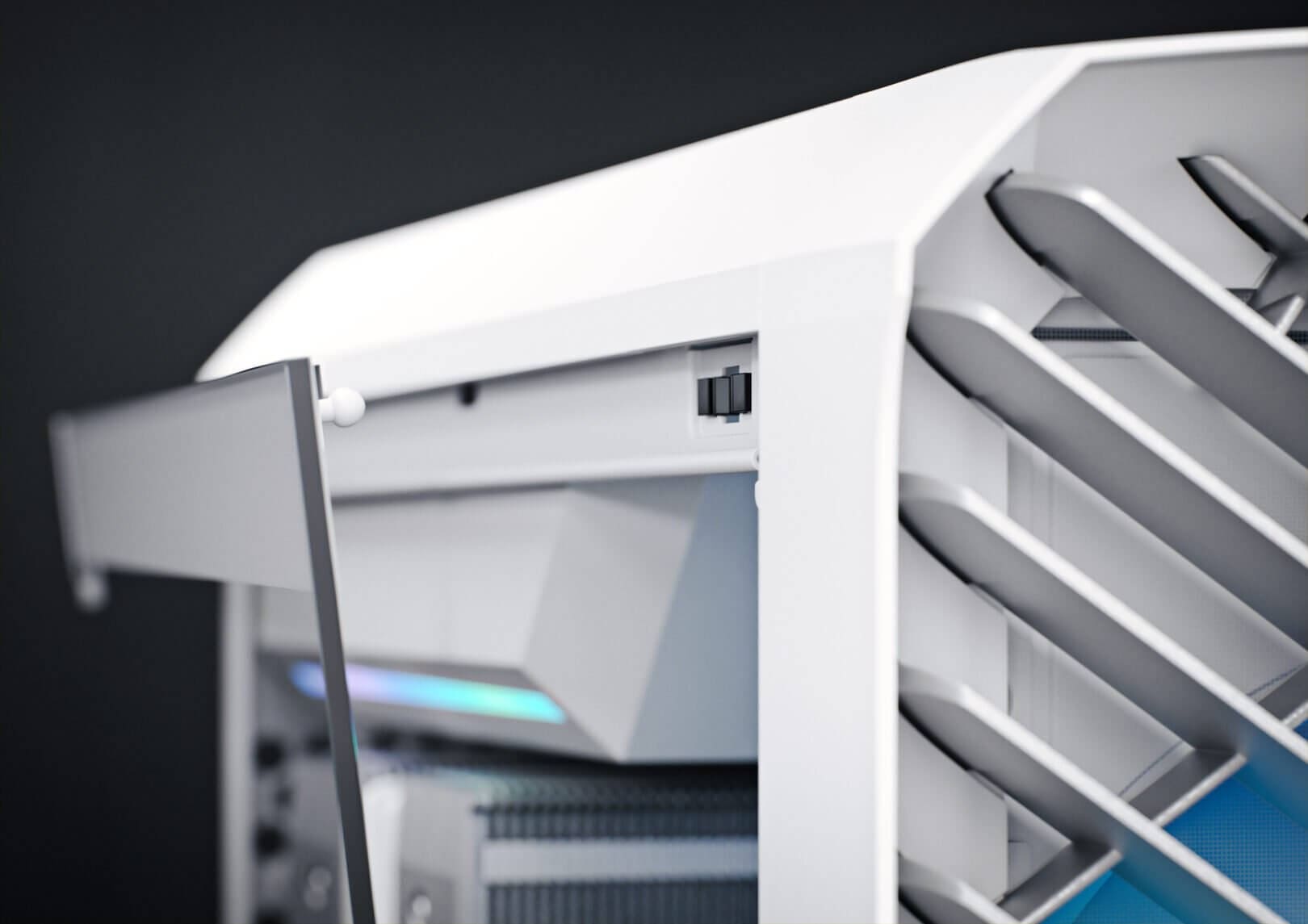 Fractal Design Torrent Nano RGB White TG Clear Tint mITX Airflow Mini Tower PC Gaming Case - Clear Tint Tempered Glass Side Panels 52 Torrent Nano White RGB Transparently Easy 1620x1145 1