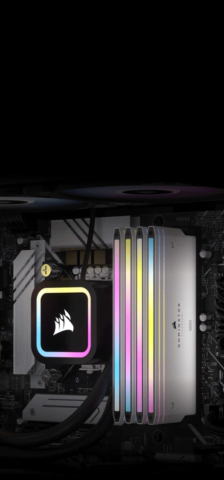CORSAIR Dominator Titanium RGB 48GB Memory Kit - Black, 48GB (2x24GB) 7000MHz CL36 (CMP48GX5M2B7000C36) 35 img bg panel03 icue mobile