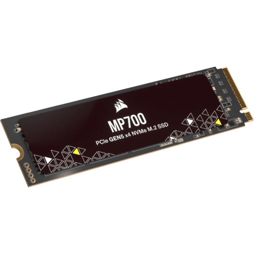 CORSAIR MP700 1TB PCIe 5.0 (Gen 5) x4 NVMe M.2 SSD - High-Density TLC NAND, Aluminum Heatsink, DirectStorage Compatible, Up to 10,000MB/sec