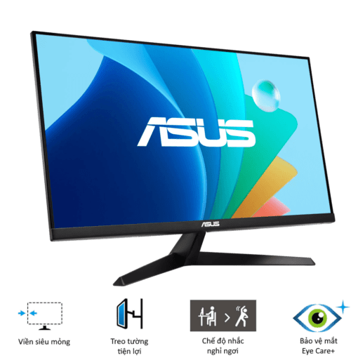 ASUS VY279HF Eye Care Gaming Monitor - 27 inch FHD (1920 x 1080), IPS, 100Hz, IPS, SmoothMotion, 1ms (MPRT), Adaptive Sync, Eye Care Plus technology, Blue Light Filter, Flicker Free