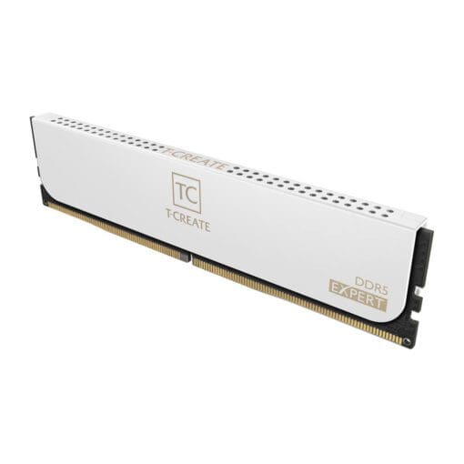 TEAMGROUP T-Create EXPERT DDR5 White 64GB Memory Kit - White, 64GB (2x32GB) 6000MHz CL34 DDR5 (CTCWD564G6000HC34BDC01)