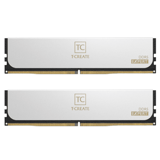 TEAMGROUP T-Create EXPERT DDR5 White 64GB Memory Kit - White, 64GB (2x32GB) 6000MHz CL34 DDR5 (CTCWD564G6000HC34BDC01)