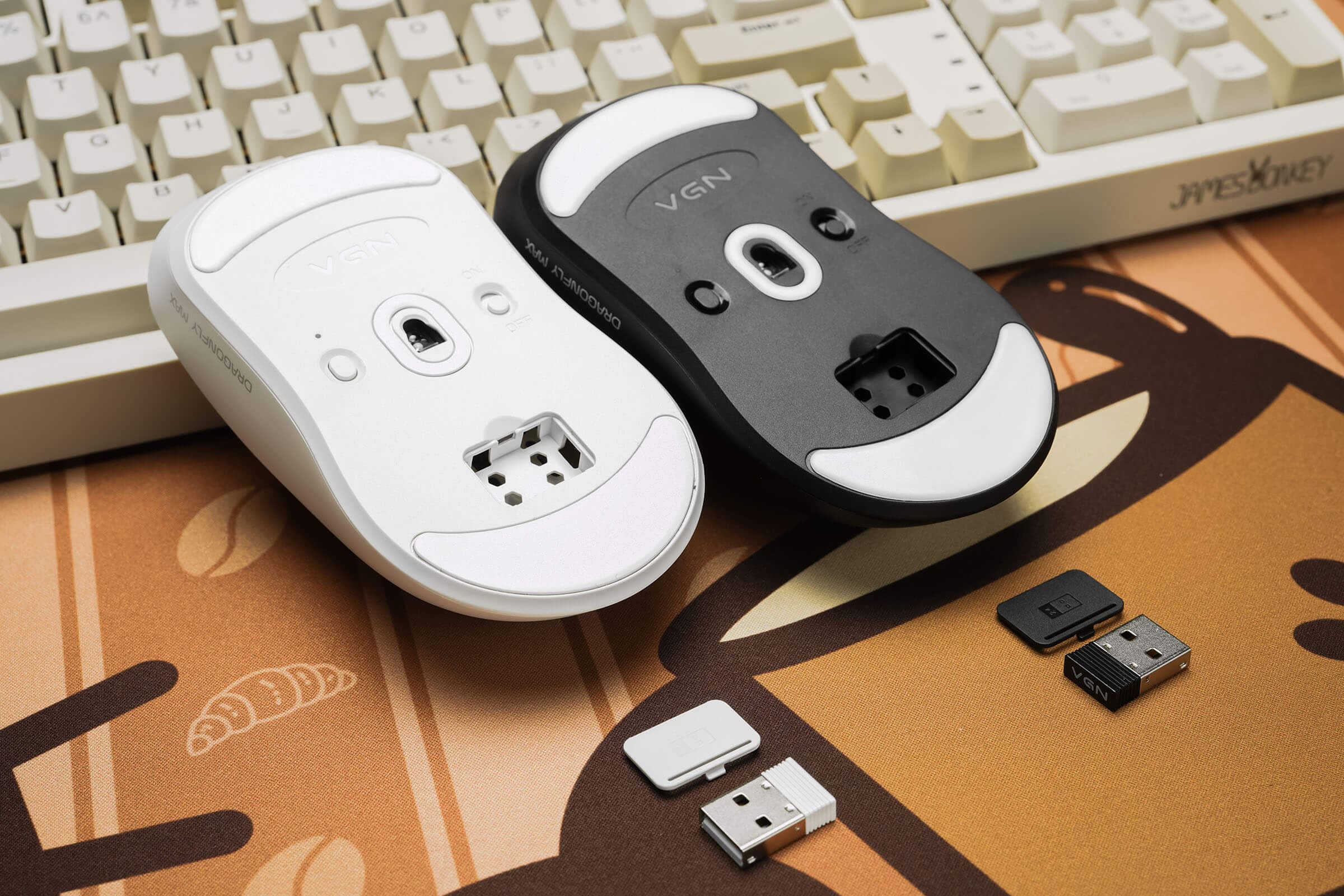 VGN Dragonfly F1 Moba Gaming Mouse - Lightweight 55g, 3 modes, PAW3395, Huano mouse wheel, Smart Speed, 4000Hz Polling rate 13 VGN Dragon Fly F1 slide 8