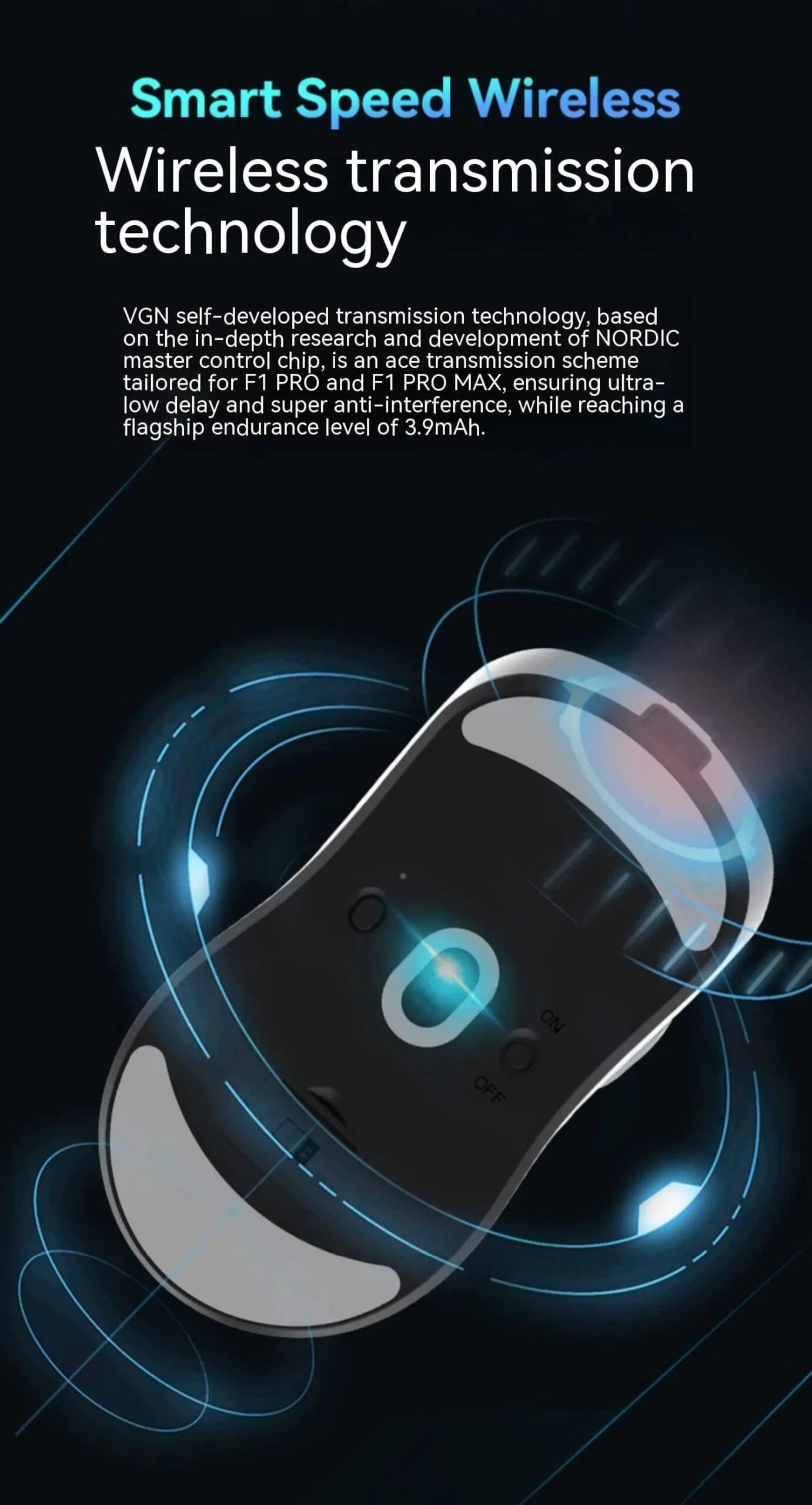 VGN Dragonfly F1 Moba Gaming Mouse - Lightweight 55g, 3 modes, PAW3395, Huano mouse wheel, Smart Speed, 4000Hz Polling rate 43 VGN Dragon Fly page mobile 6 scaled